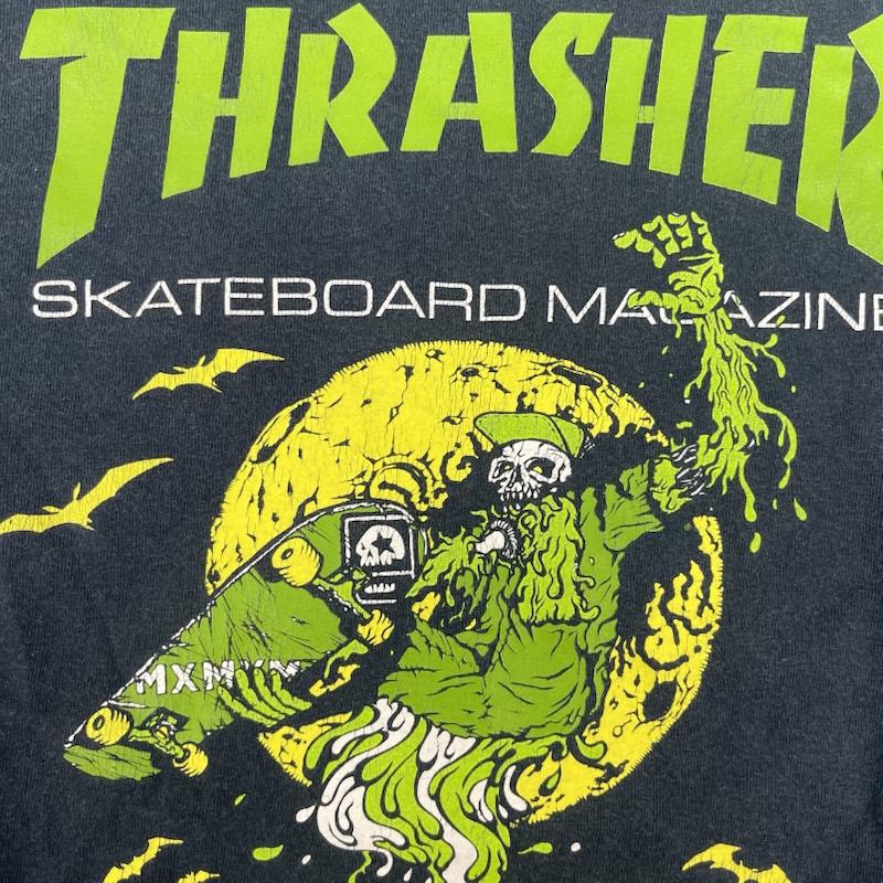 スラッシャー THRASHER Tシャツ 半袖 MAGICAL MOSH MISFITS スカル グラフィック プリント Tシャツ カットソー M 紺 / ネイビー / navy メンズ USED 古着 中古 50167244