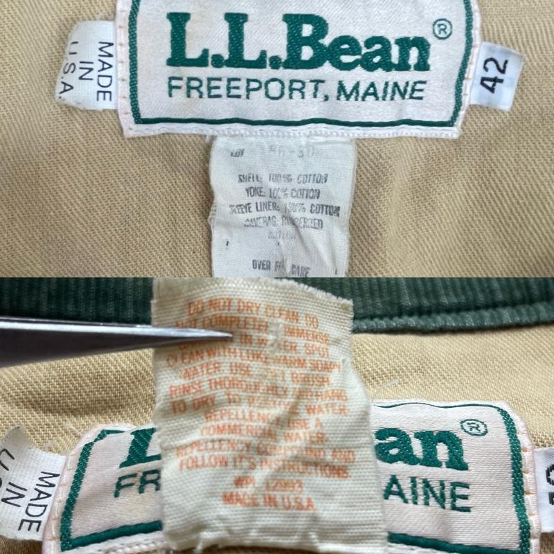 エルエルビーン L.L.Bean ジャケット、上着 ジャンパー、ブルゾン USA製 80s 90s ヴィンテージ ハンティング オリジナル フィールド サファリ ジャケット 42 茶 / ブラウン / brown メンズ USED 古着 中古 50167247