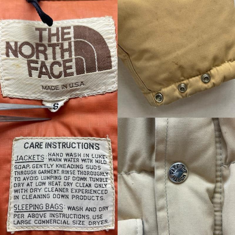 ザノースフェイス THE NORTH FACE ジャケット、上着 ダウンジャケット 70s 80s USA製 茶タグ ヴィンテージ ダウン ジャケット アウター M ベージュ / ベージュ / beige メンズ USED 古着 中古 50167249