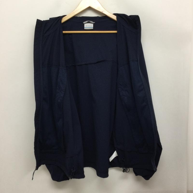 コロンビア Columbia ジャケット、上着 ジャンパー、ブルゾン Columbia コロンビア ヘザーキャニオンIIフーデッドジャケット ストレッチ WE1602 L 無地 紺 / ネイビー / navy メンズ USED 古着 中古 50167251