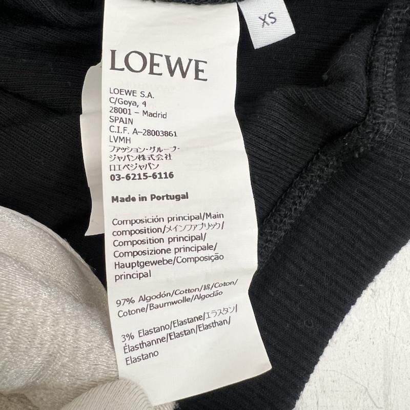 ロエベ LOEWE タンクトップ タンクトップ S540Y07XAG アナグラム ショート丈 クロップドタンクトップ XS 黒 / ブラック / black レディース USED 古着 中古 50167253
