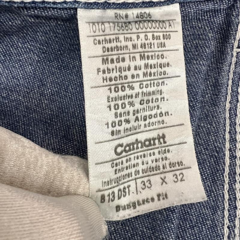 カーハート Carhartt パンツ デニム、ジーンズ B13DST デニム ペインターパンツ 33インチ メンズ USED 古着 中古 50167255