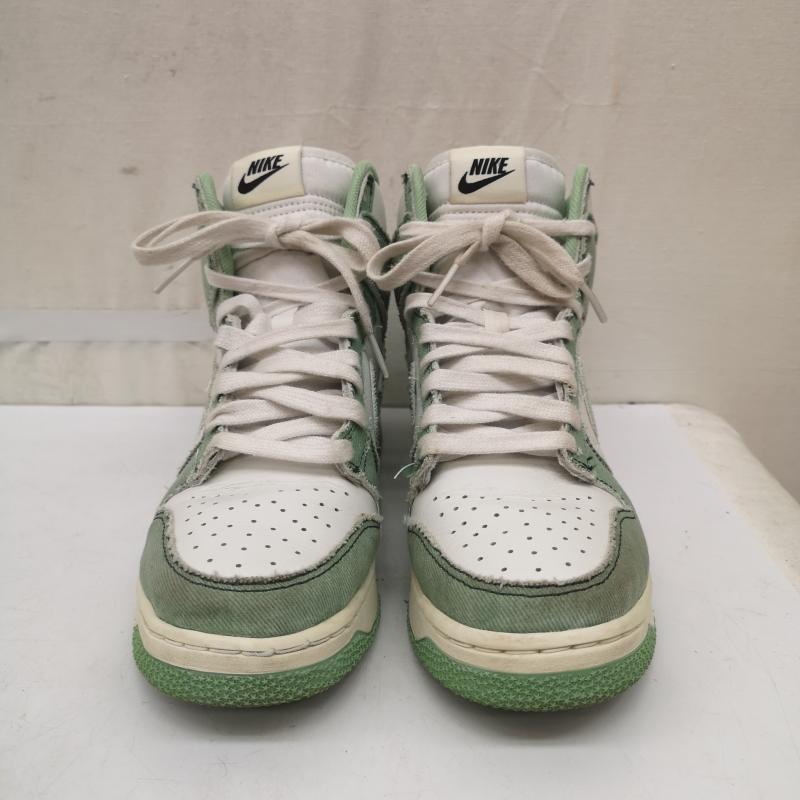 ナイキ NIKE スニーカー スニーカー WMNS DUNK HIGH 1985 Enamel Green DV1143-300 ダンク ハイカットスニーカー 24.5cm レディース USED 古着 中古 50167256