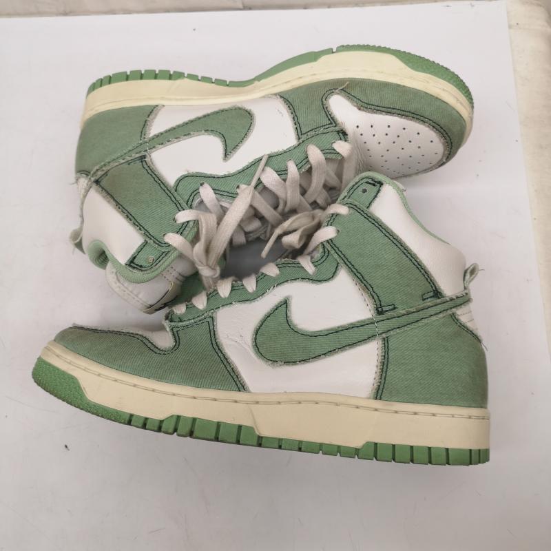 ナイキ NIKE スニーカー スニーカー WMNS DUNK HIGH 1985 Enamel Green DV1143-300 ダンク ハイカットスニーカー 24.5cm レディース USED 古着 中古 50167256