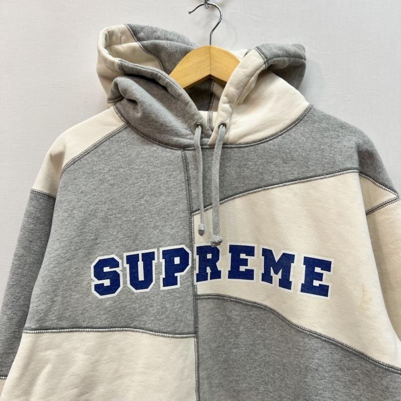 シュプリーム Supreme パーカー 長袖 20AW Patchwork Hooded Sweatshirt パッチワーク ロゴ M 灰 / グレー / gray メンズ USED 古着 中古 50167259