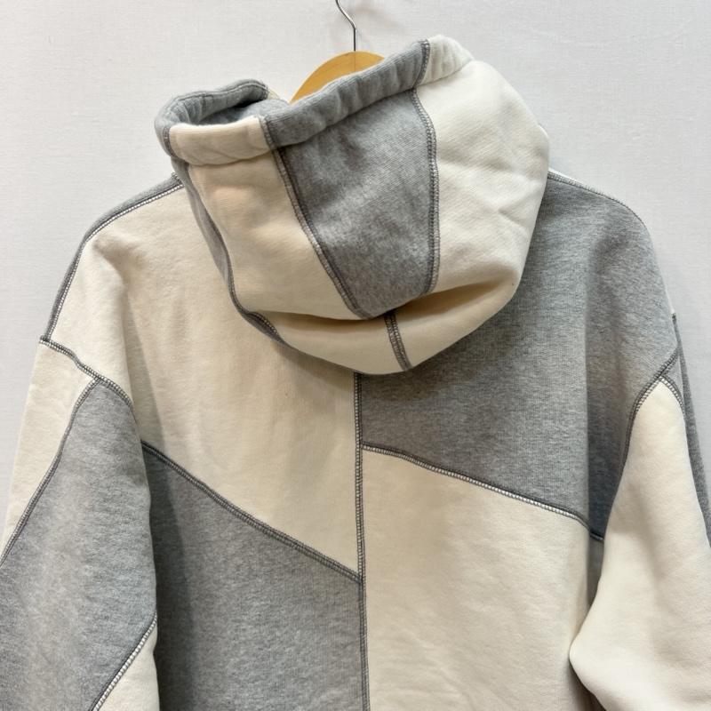 シュプリーム Supreme パーカー 長袖 20AW Patchwork Hooded Sweatshirt パッチワーク ロゴ M 灰 / グレー / gray メンズ USED 古着 中古 50167259
