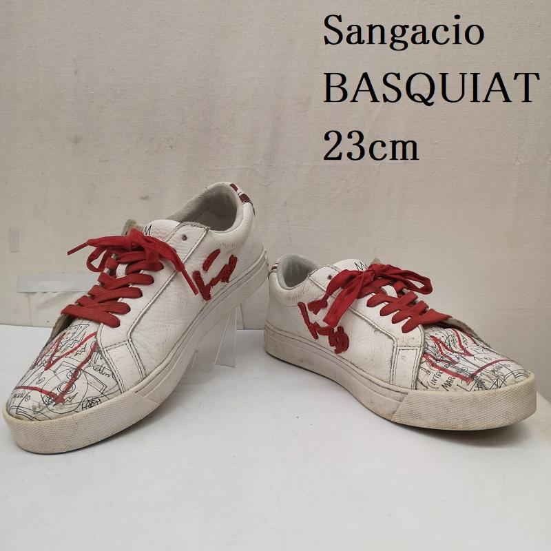 サンガチオ via SANGACIO スニーカー スニーカー BASQUIAT バスキア コラボ スニーカー 23.0cm 白 / ホワイト / white レディース USED 古着 中古 50167260