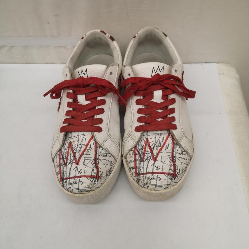 サンガチオ via SANGACIO スニーカー スニーカー BASQUIAT バスキア コラボ スニーカー 23.0cm 白 / ホワイト / white レディース USED 古着 中古 50167260