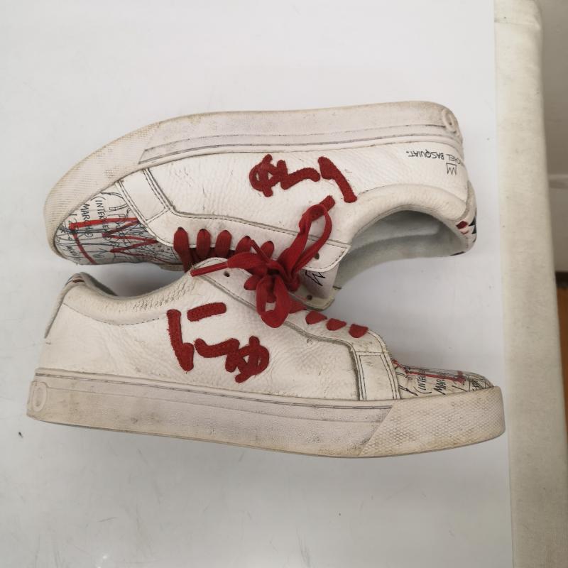 サンガチオ via SANGACIO スニーカー スニーカー BASQUIAT バスキア コラボ スニーカー 23.0cm 白 / ホワイト / white レディース USED 古着 中古 50167260