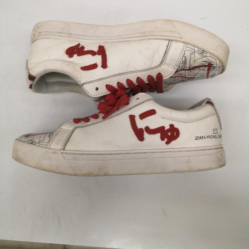 サンガチオ via SANGACIO スニーカー スニーカー BASQUIAT バスキア コラボ スニーカー 23.0cm 白 / ホワイト / white レディース USED 古着 中古 50167260