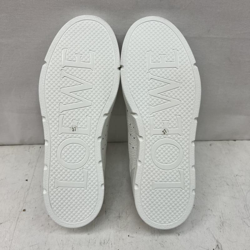 ロエベ LOEWE スニーカー スニーカー アナグラム ロゴ レザースニーカー size37 - 白 / ホワイト / white レディース USED 古着 中古 50167262
