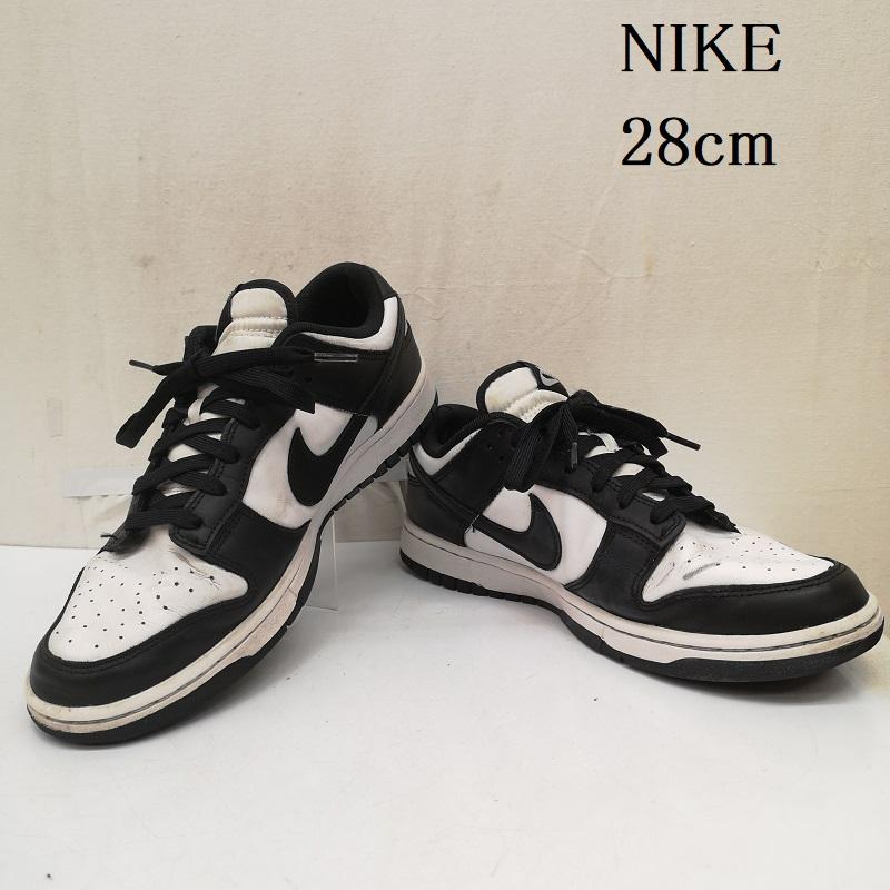 ナイキ NIKE スニーカー スニーカー DD1391-100 DUNK LOW RETRO ダンク シューズ パンダ 28.0cm 白 / ホワイト / white X 黒 / ブラック / black メンズ USED 古着 中古 50167263