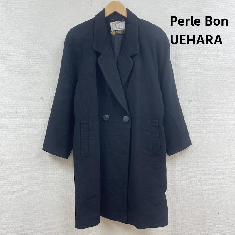古着 USED コート コート一般 Perle Bon UEHARA カシミヤ 100% ロング チェスター コート LORO PIANA 黒 / ブラック / black レディース USED 古着 中古 50167267
