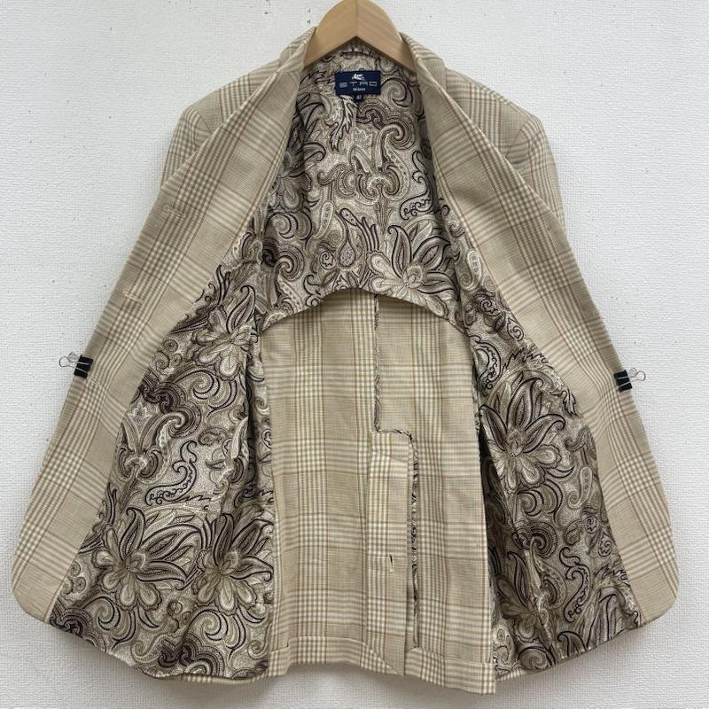 エトロ ETRO ジャケット、上着 ジャケット、ブレザー ペイズリー柄 カジュアル テーラード ジャケット チェスター コート 42 ベージュ / ベージュ / beige レディース USED 古着 中古 50167268