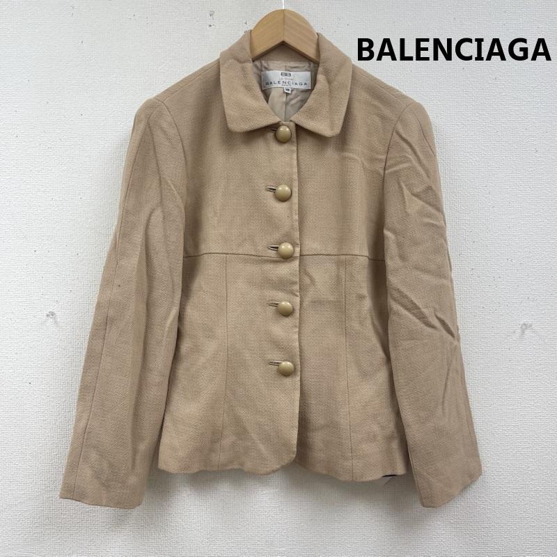 バレンシアガ BALENCIAGA ジャケット、上着 ジャケット、ブレザー 日本製 ウール カジュアル シングル ジャケット 26 69-10 02 38 ベージュ / ベージュ / beige レディース USED 古着 中古 50167269