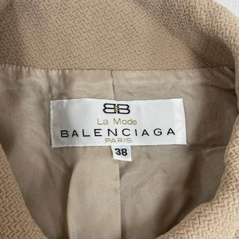 バレンシアガ BALENCIAGA ジャケット、上着 ジャケット、ブレザー 日本製 ウール カジュアル シングル ジャケット 26 69-10 02 38 ベージュ / ベージュ / beige レディース USED 古着 中古 50167269