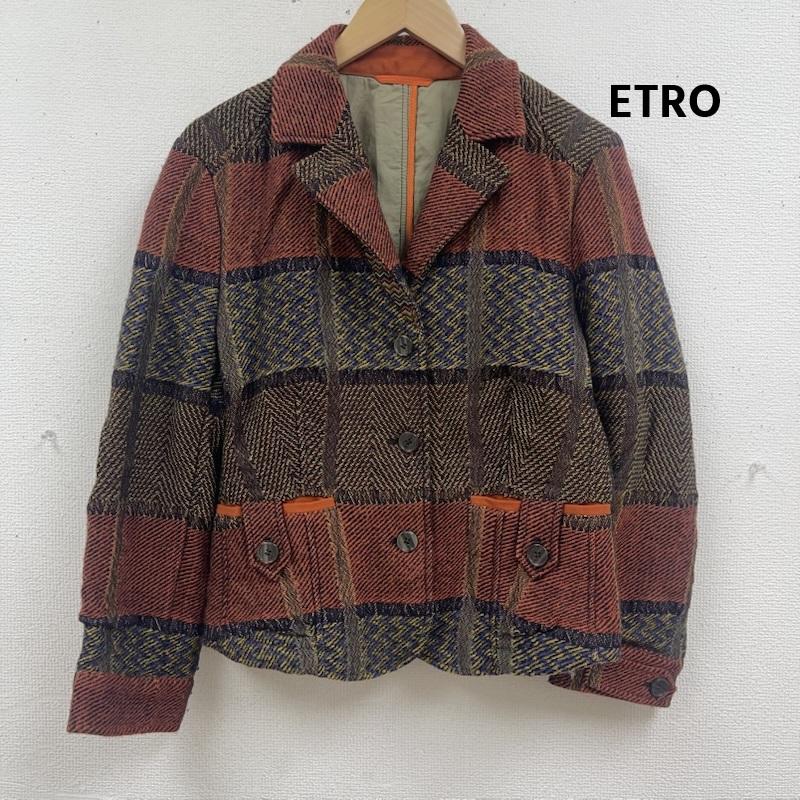 エトロ ETRO ジャケット、上着 ジャケット、ブレザー イタリア製 ヴィンテージ ウール ブレンド ブレザー ジャケット 46 マルチカラー / マルチカラー / multicolor レディース USED 古着 中古 50167270