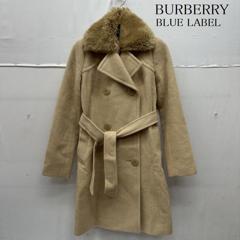 バーバリー・ブルーレーベル BURBERRY BLUE LABEL コート コート一般 アンゴラ ウール トレンチ コート FNF38-763-42 36 ベージュ / ベージュ / beige レディース USED 古着 中古 50167279