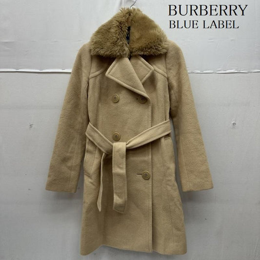 バーバリー・ブルーレーベル BURBERRY BLUE LABEL コート コート一般 アンゴラ ウール トレンチ コート FNF38-763-42 36 ベージュ / ベージュ / beige レディース USED 古着 中古 50167279