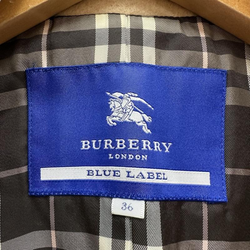 バーバリー・ブルーレーベル BURBERRY BLUE LABEL コート コート一般 アンゴラ ウール トレンチ コート FNF38-763-42 36 ベージュ / ベージュ / beige レディース USED 古着 中古 50167279