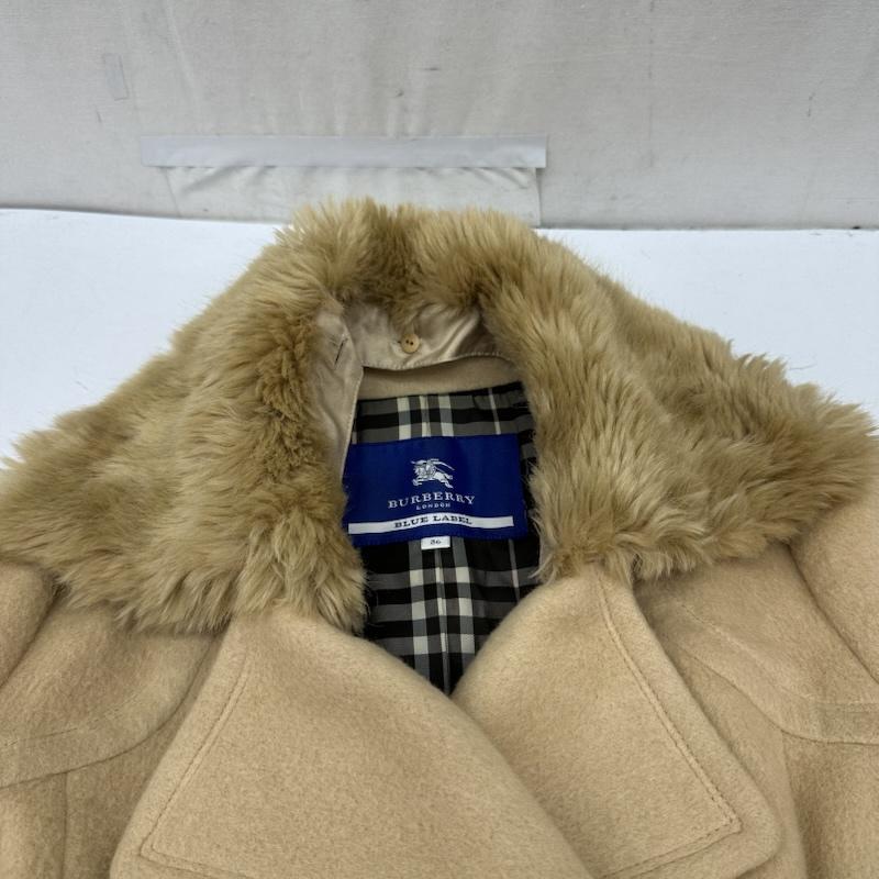 バーバリー・ブルーレーベル BURBERRY BLUE LABEL コート コート一般 アンゴラ ウール トレンチ コート FNF38-763-42 36 ベージュ / ベージュ / beige レディース USED 古着 中古 50167279