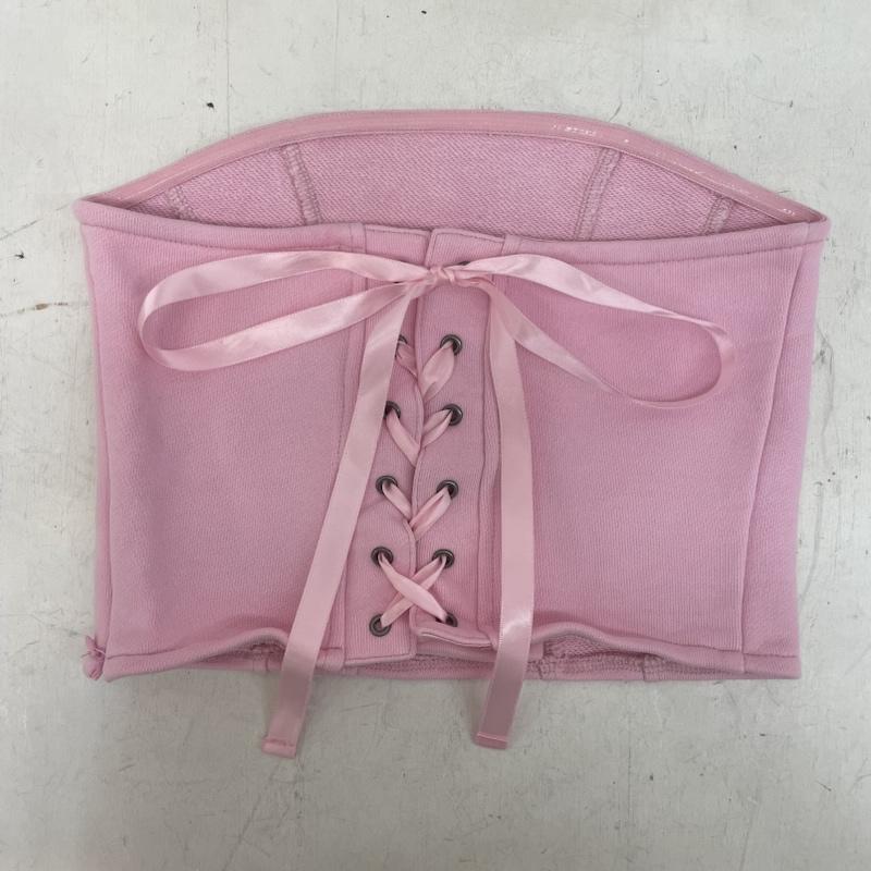 古着 USED ウェア ウェア Gally Roll 3ピース コルセット スウェット セットアップ YZ0026 S 桃 / ピンク / pink レディース USED 古着 中古 50167280