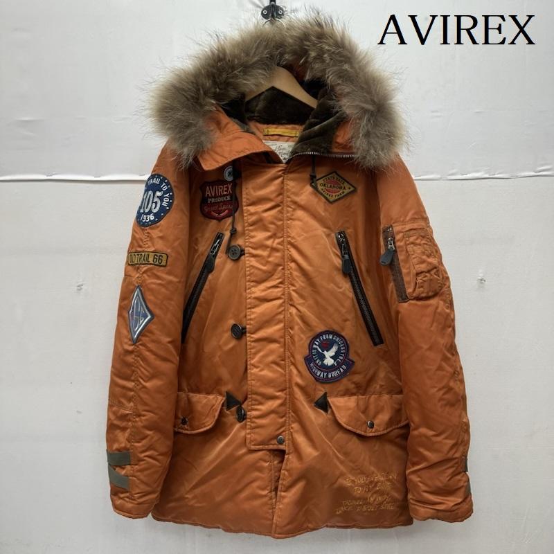 アヴィレックス AVIREX ジャケット、上着 フライトジャケット N-3B WAPPEN MODIFIED フライト ジャケット 6122044 XXL 橙 / オレンジ / orange メンズ USED 古着 中古 50167281
