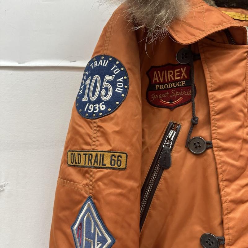 アヴィレックス AVIREX ジャケット、上着 フライトジャケット N-3B WAPPEN MODIFIED フライト ジャケット 6122044 XXL 橙 / オレンジ / orange メンズ USED 古着 中古 50167281