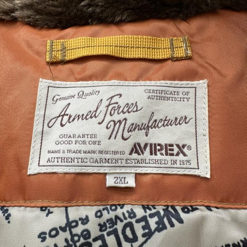 アヴィレックス AVIREX ジャケット、上着 フライトジャケット N-3B WAPPEN MODIFIED フライト ジャケット 6122044 XXL 橙 / オレンジ / orange メンズ USED 古着 中古 50167281