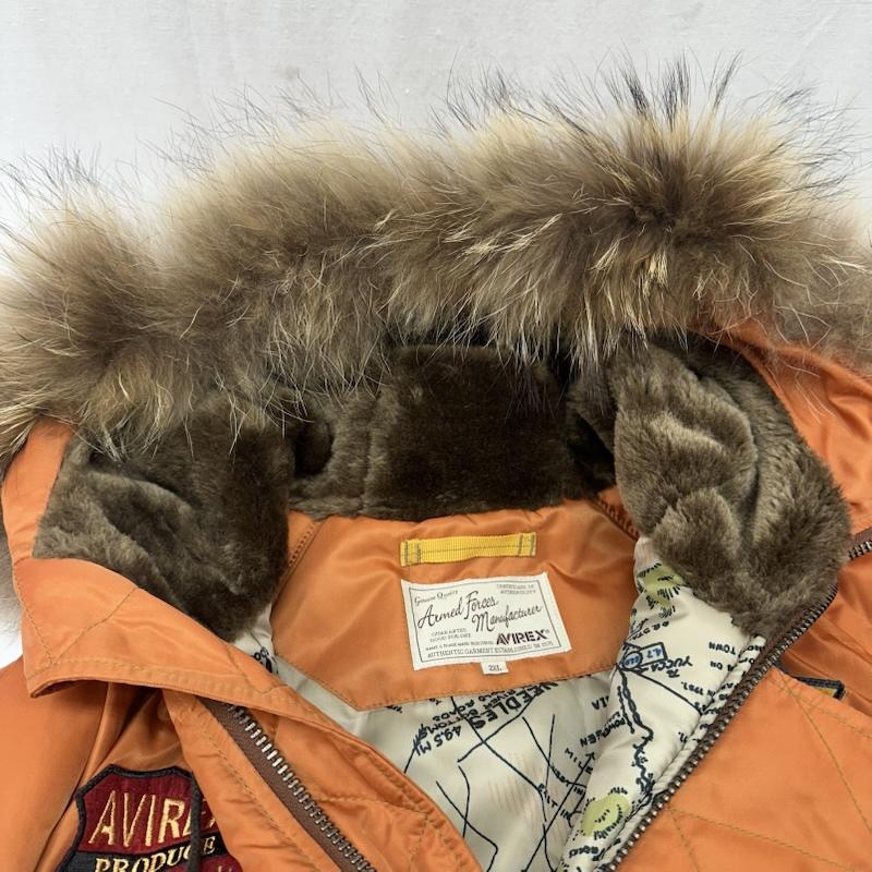 アヴィレックス AVIREX ジャケット、上着 フライトジャケット N-3B WAPPEN MODIFIED フライト ジャケット 6122044 XXL 橙 / オレンジ / orange メンズ USED 古着 中古 50167281