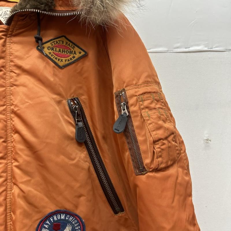 アヴィレックス AVIREX ジャケット、上着 フライトジャケット N-3B WAPPEN MODIFIED フライト ジャケット 6122044 XXL 橙 / オレンジ / orange メンズ USED 古着 中古 50167281