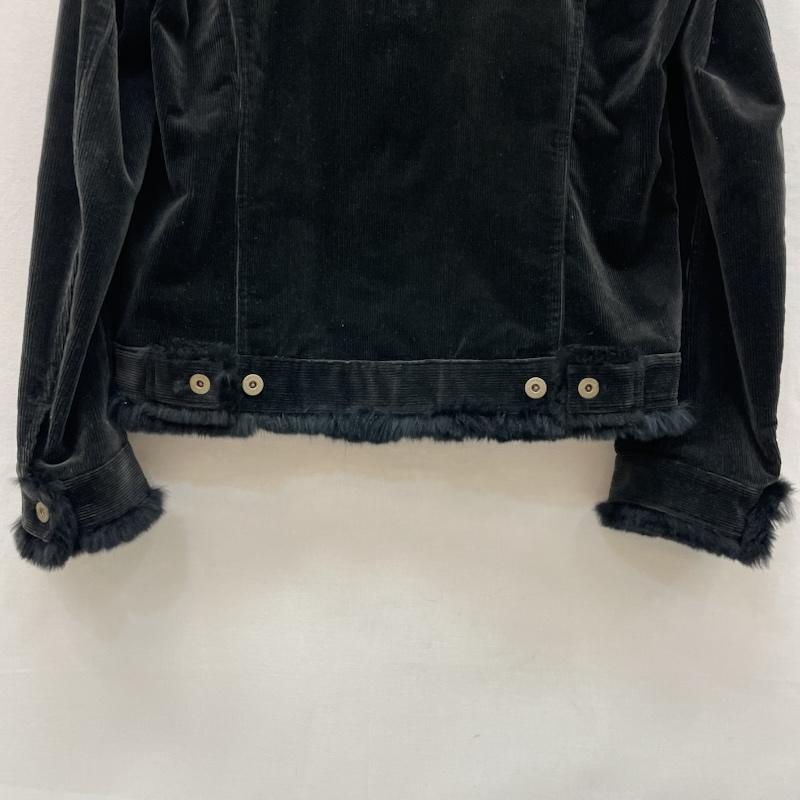 バーバリーブラックレーベル BURBERRY BLACK LABEL ジャケット、上着 ジャンパー、ブルゾン ラビットファー 切替 コーデュロイジャケット ノバチェック L 黒 / ブラック / black メンズ USED 古着 中古 50167283
