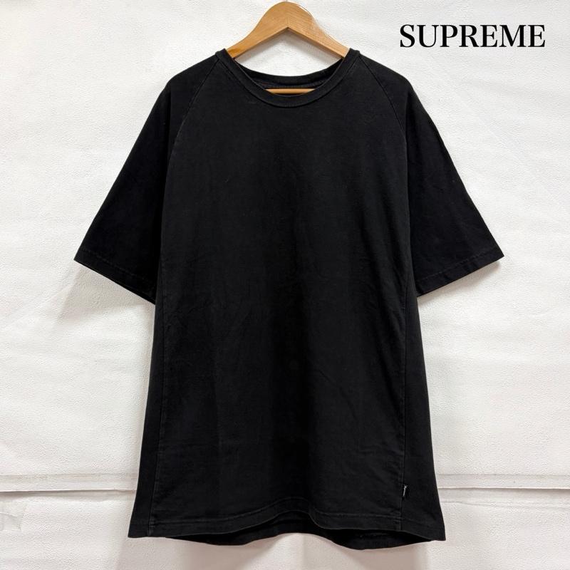 シュプリーム Supreme Tシャツ 半袖 半袖 無地 クルーネック ラグラン Tシャツ L 無地 黒 / ブラック / black メンズ USED 古着 中古 50167284
