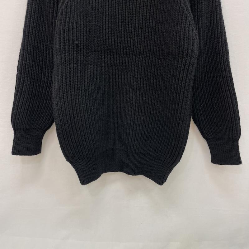 コモリ COMOLI ニット、セーター 長袖 ブラックシープ 別注 ガンパッチ ニット 2 黒 / ブラック / black メンズ USED 古着 中古 50167286