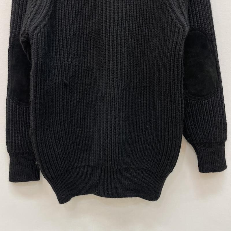 コモリ COMOLI ニット、セーター 長袖 ブラックシープ 別注 ガンパッチ ニット 2 黒 / ブラック / black メンズ USED 古着 中古 50167286