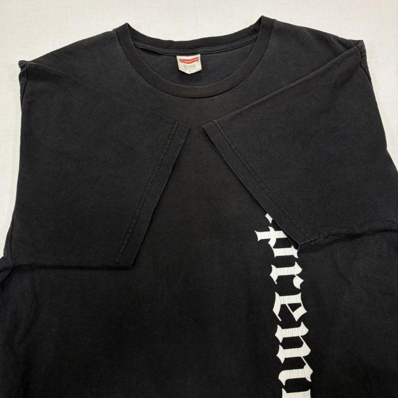 シュプリーム Supreme Tシャツ 半袖 17AW INDEPENDENT コラボ 半袖 ロゴ プリント Tシャツ USA製 フェード L ロゴ、文字 X プリント 黒 / ブラック / black X 白 / ホワイト / white X 赤 / レッド / red メンズ USED 古着 中古 50167289
