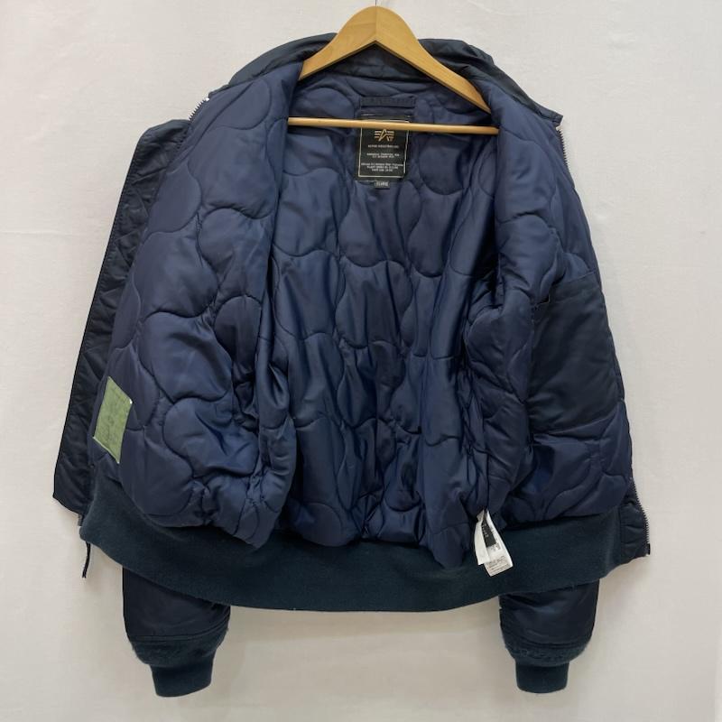 アルファ インダストリー Alpha Industries ジャケット、上着 フライトジャケット ワッペン カスタム 刺繍 20304-067 CWU-45 XL 紺 / ネイビー / navy メンズ USED 古着 中古 50167290