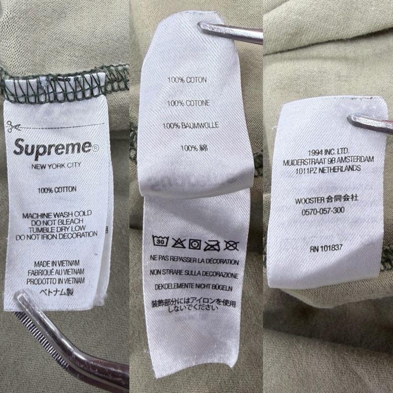 シュプリーム Supreme Tシャツ 長袖 21AW ピクセルカモ 迷彩 スモールボックスロゴ 刺繍 ロンT 長袖 Tシャツ フェード XL カモフラージュ柄・迷彩 X ロゴ、文字 X プリント X 刺繍 緑 / グリーン / green X 赤 / レッド / red メンズ USED 古着 中古 50167291