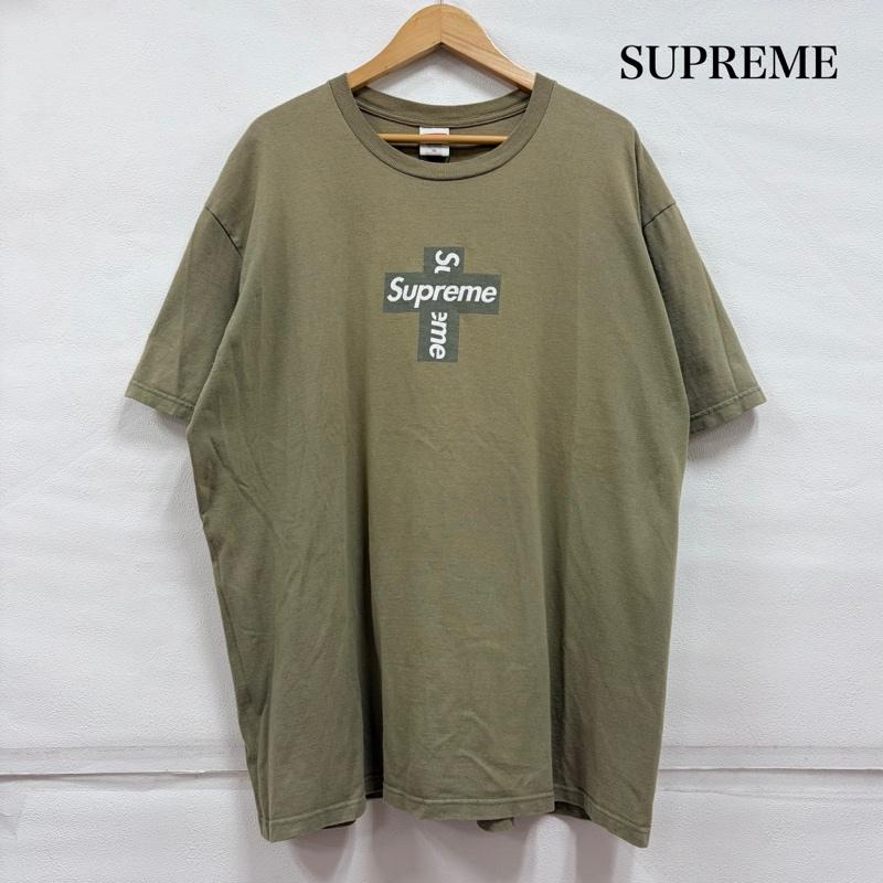 シュプリーム Supreme Tシャツ 半袖 20AW Cross Box Logo Tee クロス ボックス ロゴ プリント 半袖 Tシャツ フェード USA製 XL ロゴ、文字 X プリント カーキ / カーキ / khaki X オリーブグリーン / オリーブグリーン / X 白 / ホワイト / white メンズ USED 古着 中古 50167296