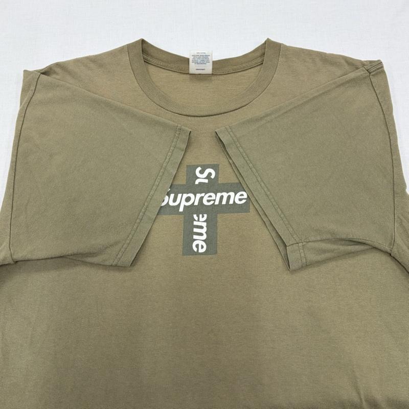 シュプリーム Supreme Tシャツ 半袖 20AW Cross Box Logo Tee クロス ボックス ロゴ プリント 半袖 Tシャツ フェード USA製 XL ロゴ、文字 X プリント カーキ / カーキ / khaki X オリーブグリーン / オリーブグリーン / X 白 / ホワイト / white メンズ USED 古着 中古 50167296