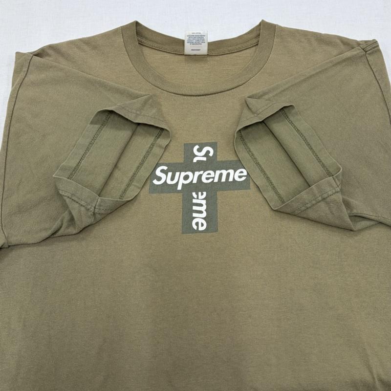 シュプリーム Supreme Tシャツ 半袖 20AW Cross Box Logo Tee クロス ボックス ロゴ プリント 半袖 Tシャツ フェード USA製 XL ロゴ、文字 X プリント カーキ / カーキ / khaki X オリーブグリーン / オリーブグリーン / X 白 / ホワイト / white メンズ USED 古着 中古 50167296
