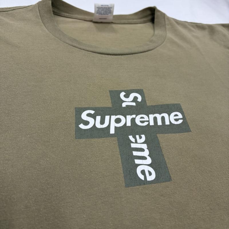 シュプリーム Supreme Tシャツ 半袖 20AW Cross Box Logo Tee クロス ボックス ロゴ プリント 半袖 Tシャツ フェード USA製 XL ロゴ、文字 X プリント カーキ / カーキ / khaki X オリーブグリーン / オリーブグリーン / X 白 / ホワイト / white メンズ USED 古着 中古 50167296