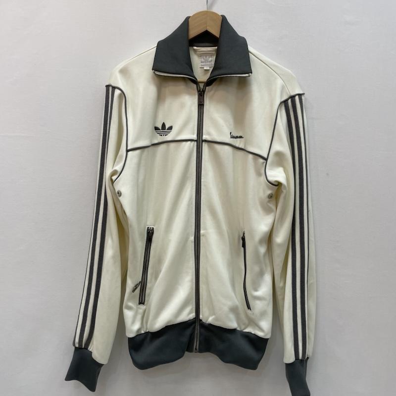 アディダス adidas ジャケット、上着 ジャンパー、ブルゾン Vespa ベスパ コラボ トラックジャケット ジャージ 0 アイボリー / アイボリー / X 灰 / グレー / gray メンズ USED 古着 中古 50167297