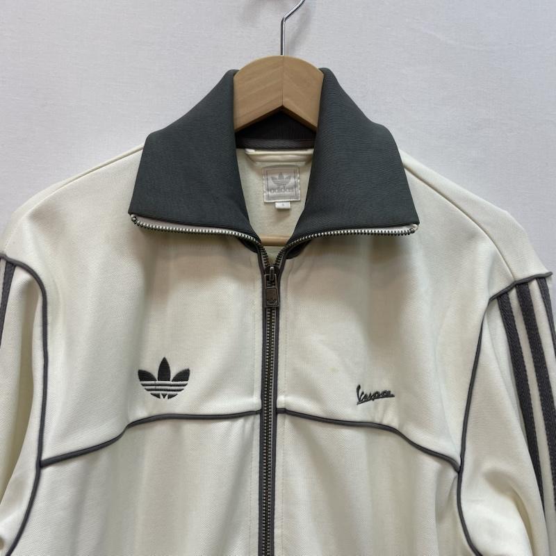 アディダス adidas ジャケット、上着 ジャンパー、ブルゾン Vespa ベスパ コラボ トラックジャケット ジャージ 0 アイボリー / アイボリー / X 灰 / グレー / gray メンズ USED 古着 中古 50167297