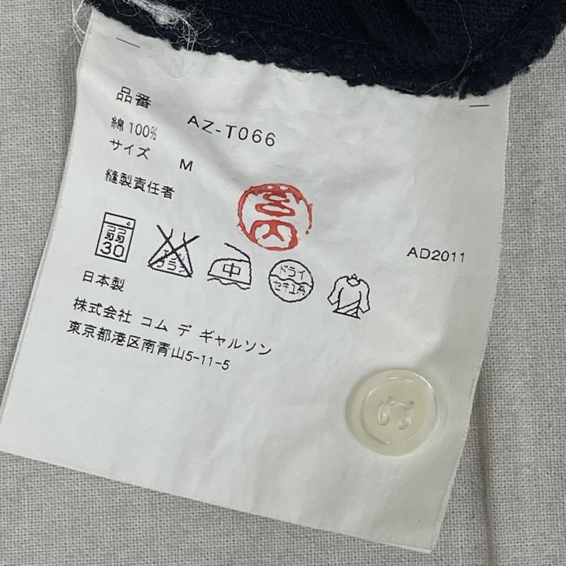 プレイコムデギャルソン PLAY COMME des GARCONS ポロシャツ 半袖 日本製 黒ハート 刺繍 半袖 ポロシャツ AD2011 AZ-T066 M 黒 / ブラック / black メンズ USED 古着 中古 50167298