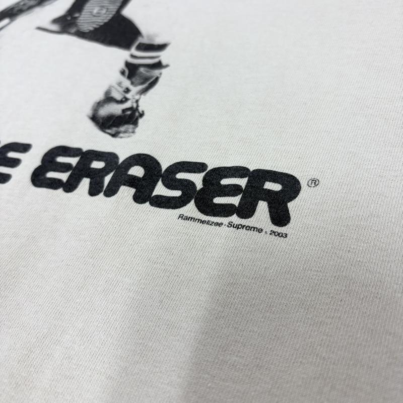 シュプリーム Supreme Tシャツ 半袖 2003 Rammellzee ラメルジー コラボ 半袖 グラフィックプリント Tシャツ ロゴ USA製 XL ロゴ、文字 X プリント ベージュ / ベージュ / beige X 黒 / ブラック / black メンズ USED 古着 中古 50167299