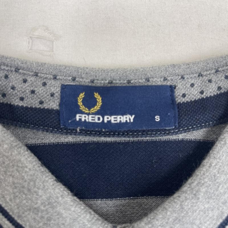 フレッドペリー FRED PERRY ポロシャツ 半袖 日本製 ロゴ刺繍 半袖 ボーダー ポロシャツ F1279 S 紺 / ネイビー / navy メンズ USED 古着 中古 50167300