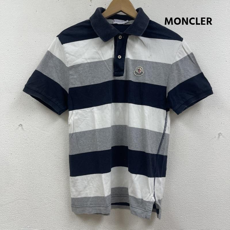 モンクレール MONCLER ポロシャツ 半袖 ロゴ パッチ 刺繍 ボーダー柄 半袖 ポロシャツ p239nct S マルチカラー / マルチカラー / multicolor メンズ USED 古着 中古 50167301