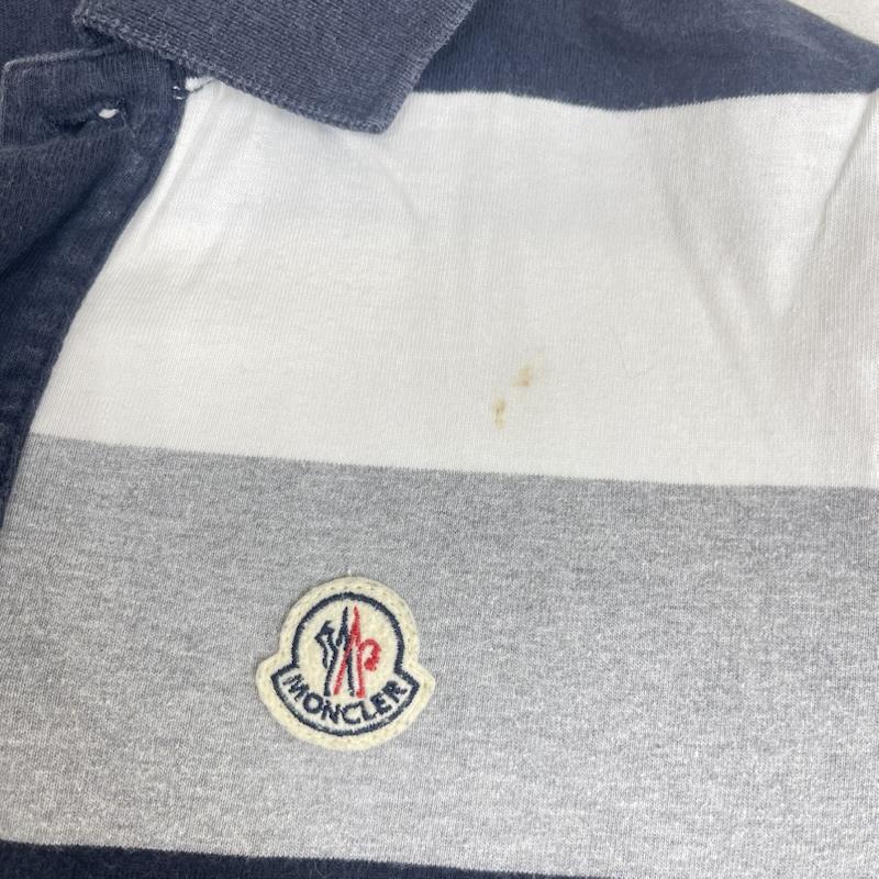 モンクレール MONCLER ポロシャツ 半袖 ロゴ パッチ 刺繍 ボーダー柄 半袖 ポロシャツ p239nct S マルチカラー / マルチカラー / multicolor メンズ USED 古着 中古 50167301