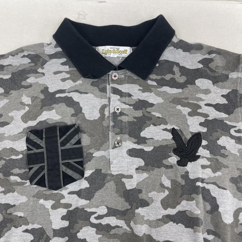 古着 USED ポロシャツ 半袖 Lyle & Scott 半袖 カモフラ 迷彩柄 ポロシャツ lsa-10a-est-pl05 XL 灰 / グレー / gray メンズ USED 古着 中古 50167302